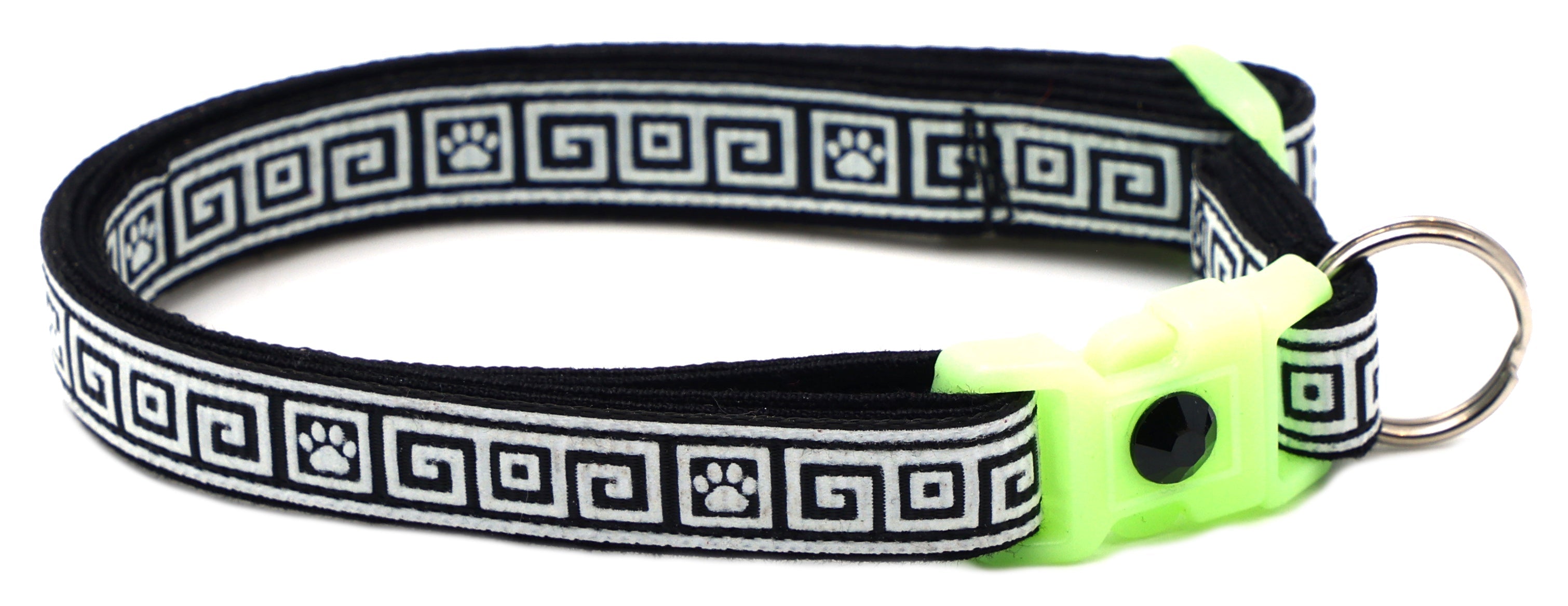 Greek Key Breakaway Cat Collar