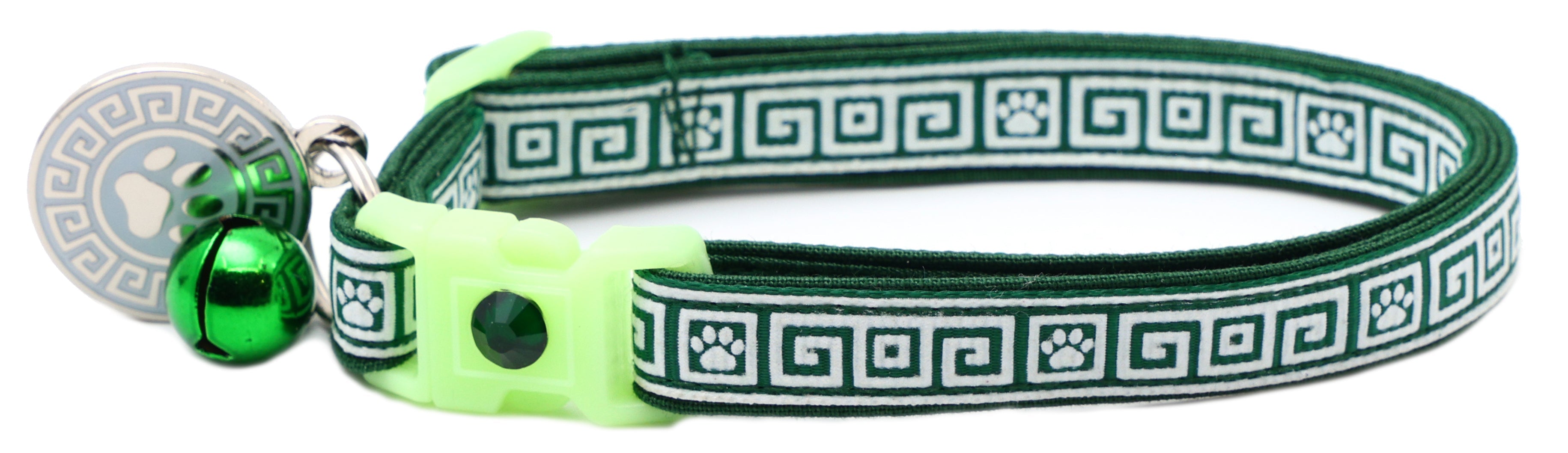 Greek Key Breakaway Cat Collar