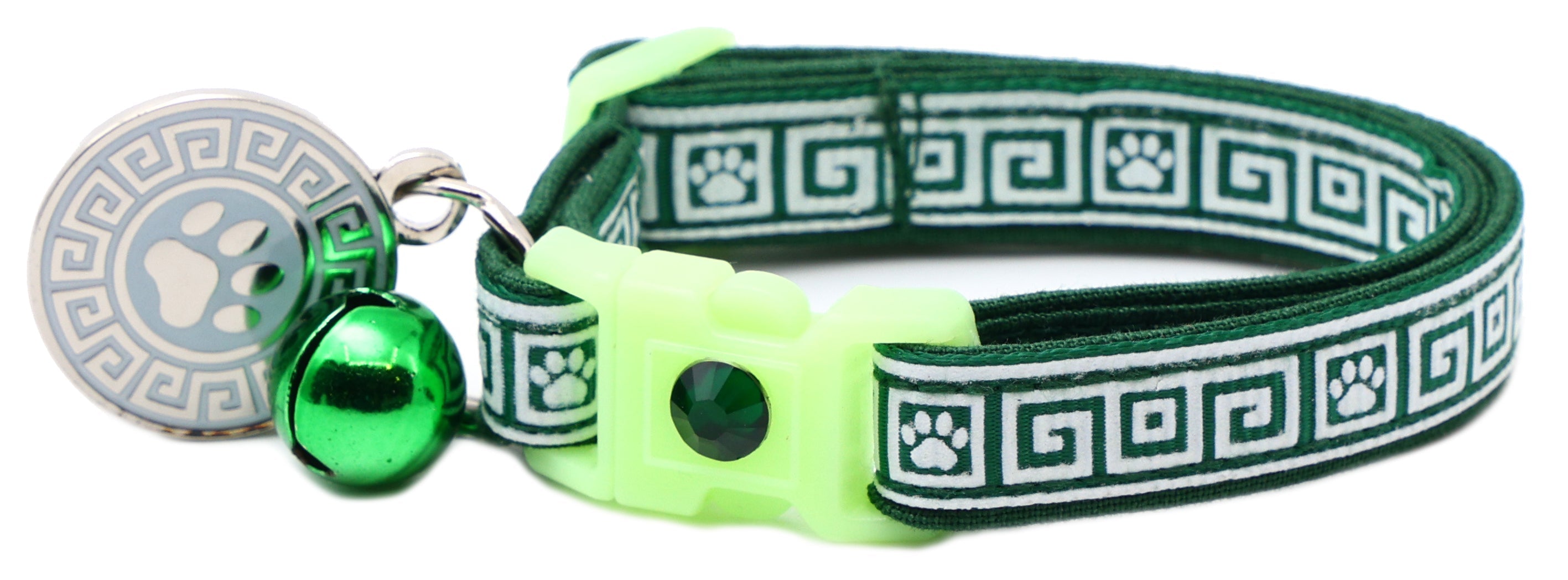 Greek Key Breakaway Cat Collar