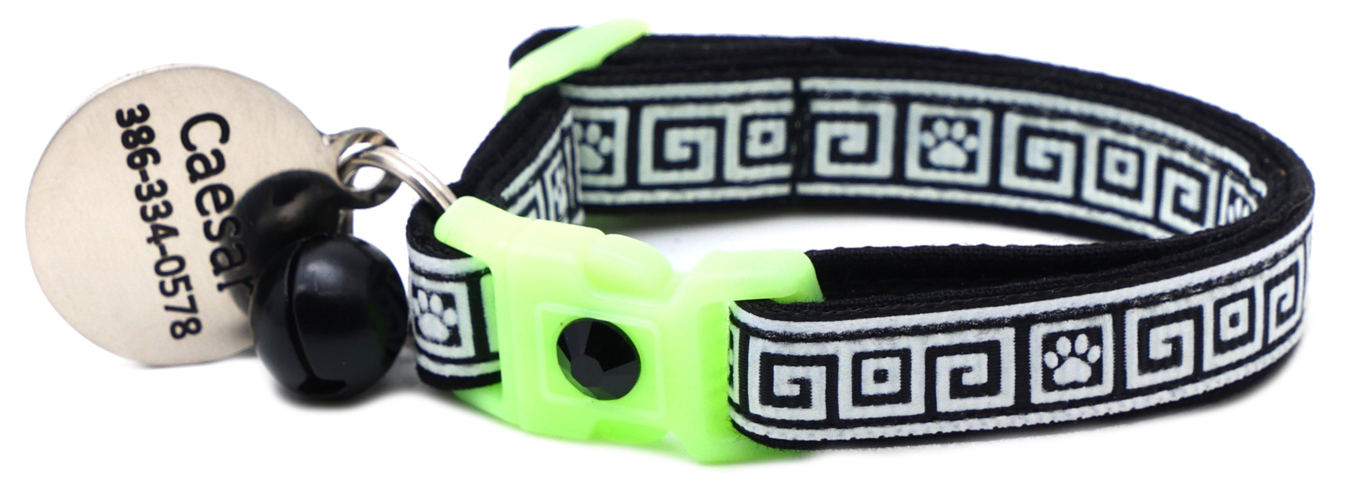 Greek Key Breakaway Cat Collar