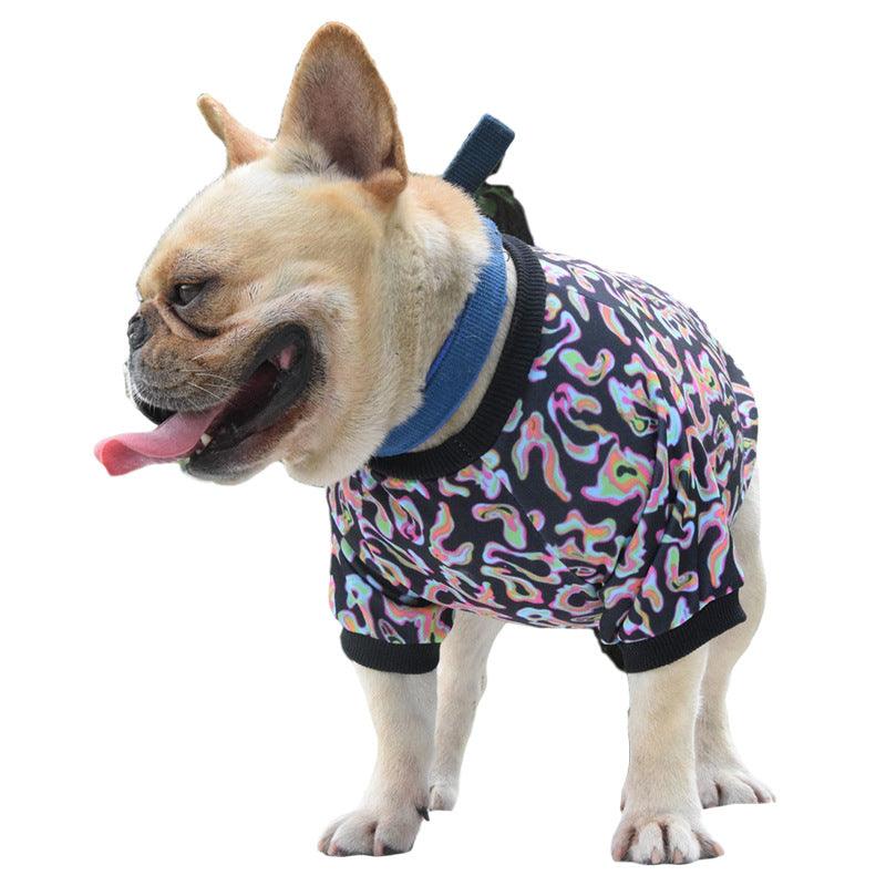 Fluorescent Camo Doggie Apparel: Stand Out In Style!