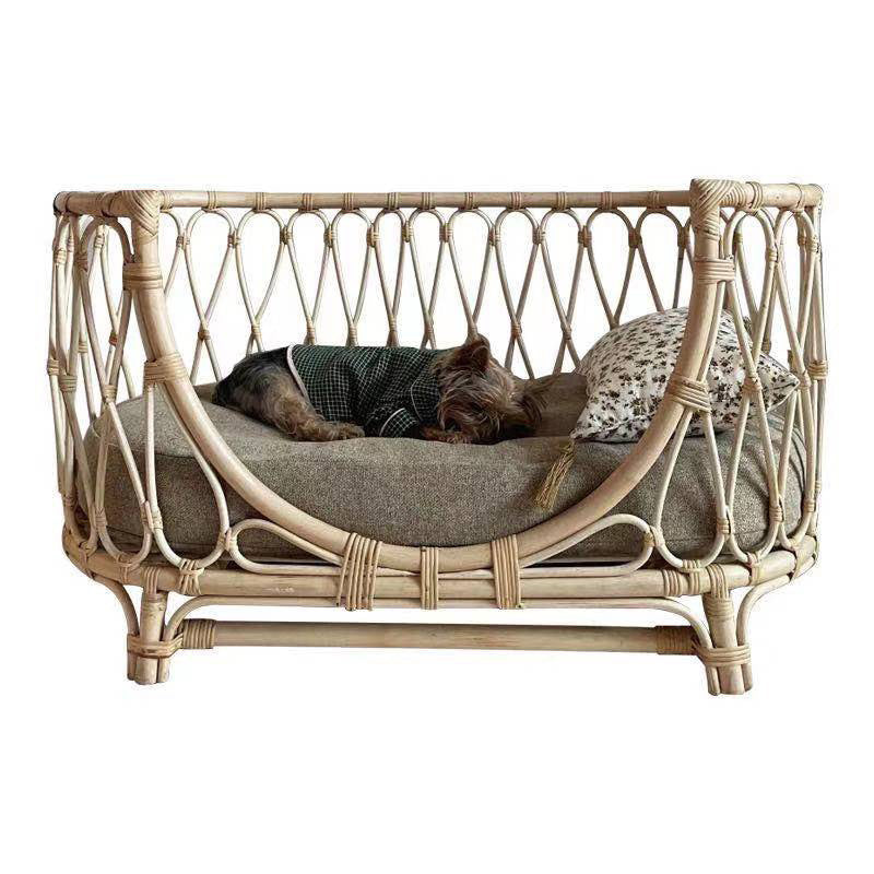 Handmade Rattan Woven Pet Bed