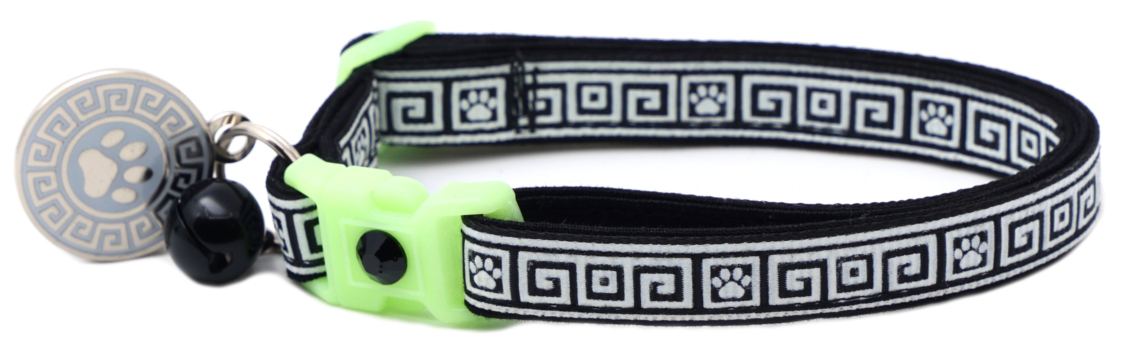 Greek Key Breakaway Cat Collar