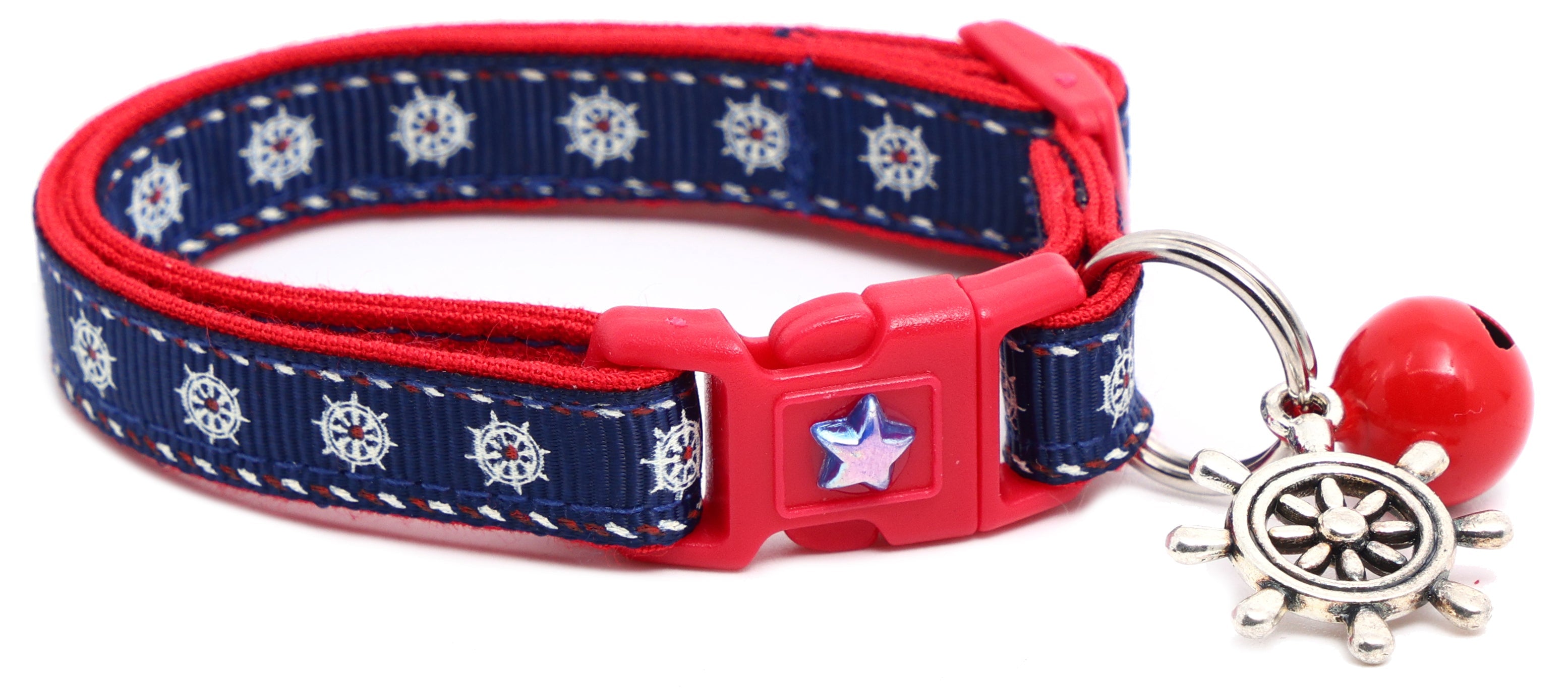 Ships Wheels Breakaway Cat Collar