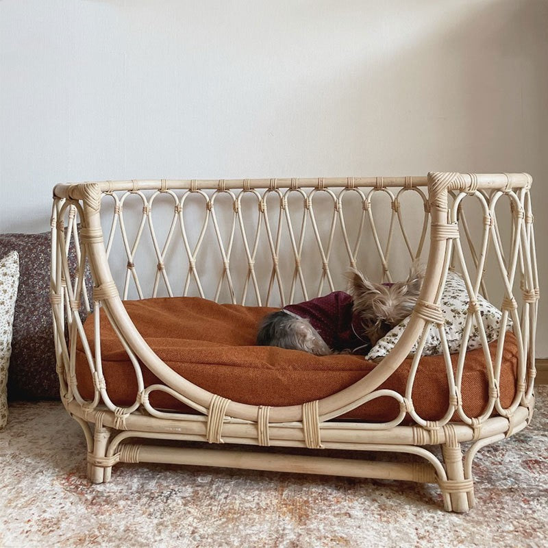 Handmade Rattan Woven Pet Bed